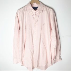 Ralph Lauren Button Down Large Striped Shirt